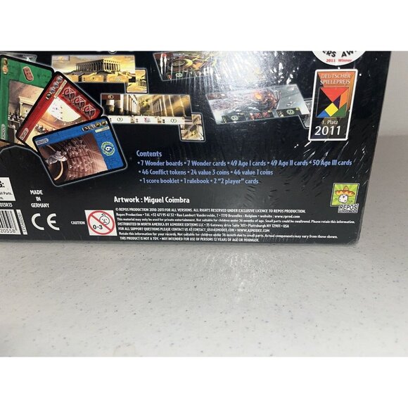 7 Wonders Strategy Board Game Antoine Bauza Repos Production LFCABD281 SEV-EN01 - Picture 6 of 11